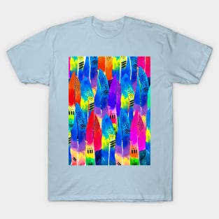 Pastel Feathers T-Shirt